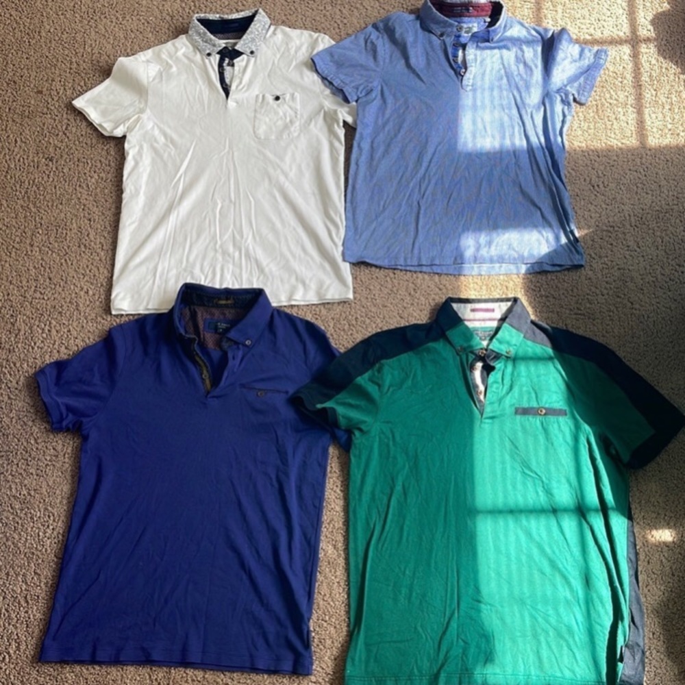 4 Ted baker polos size 3